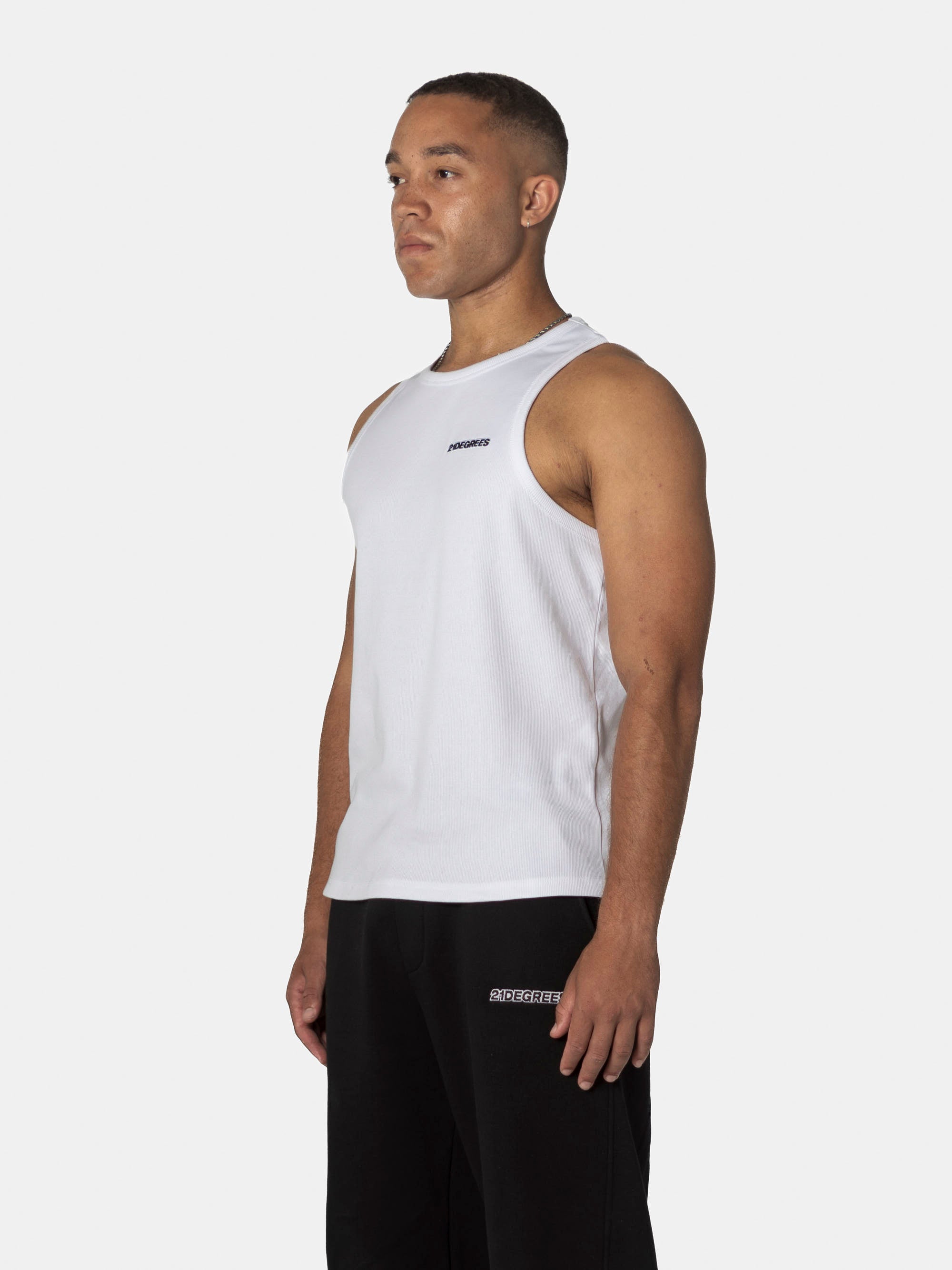 RIBBED TANKTOP WHITE BUNDELS