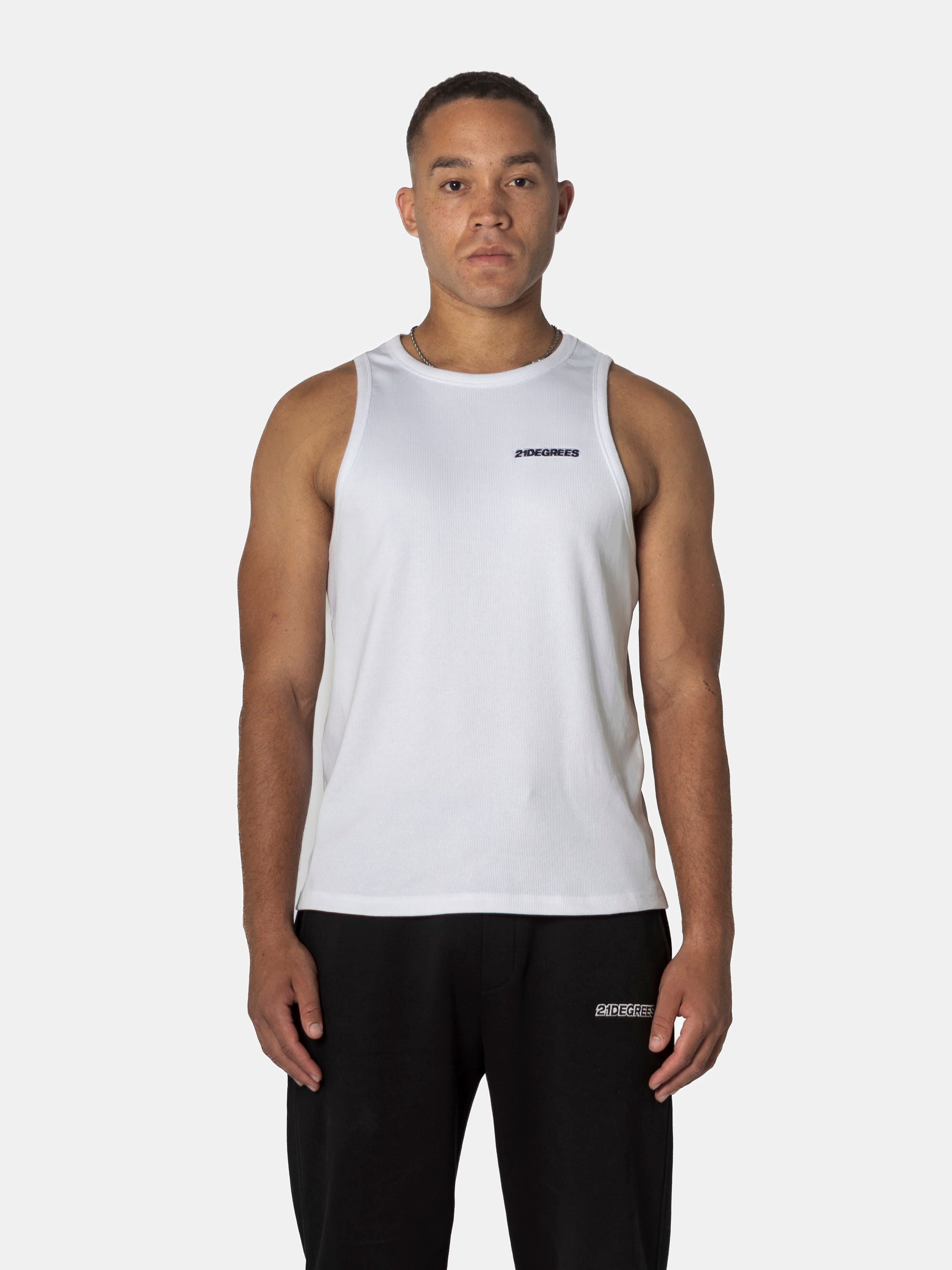 RIBBED TANKTOP WHITE BUNDELS